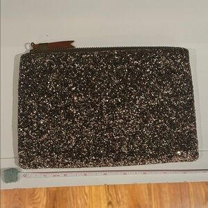 Madewell Sparkly Glitter Clutch euc